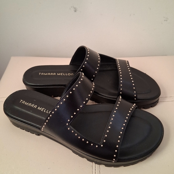 Tamara Mellon ROAM Studded Sandals Size 9 - Picture 2 of 7